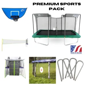 17' X 10' Premium Skywalker Trampoline & Trampoline Accessories Premium Sports Pack