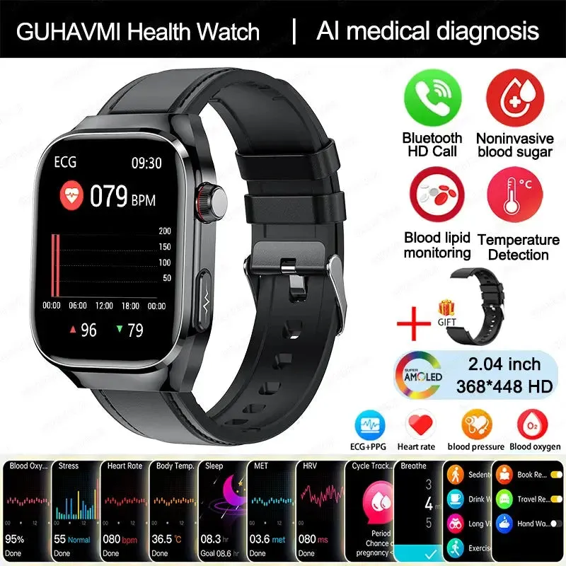 2024 Smartwatch: Medical Grade - 2.04"