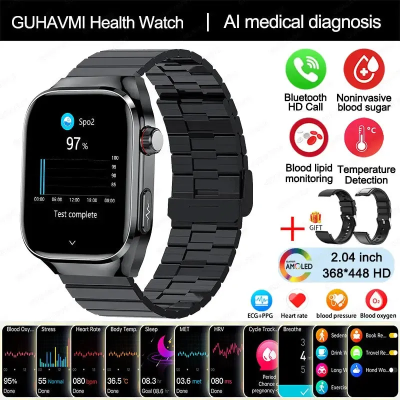 2024 Smartwatch: Medical Grade - 2.04"