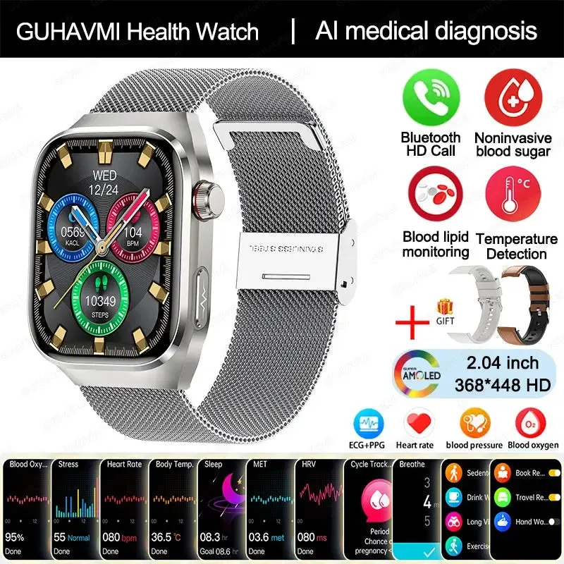 2024 Smartwatch: Medical Grade - 2.04"