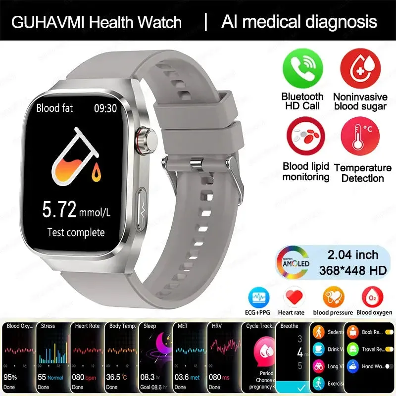 2024 Smartwatch: Medical Grade - 2.04"