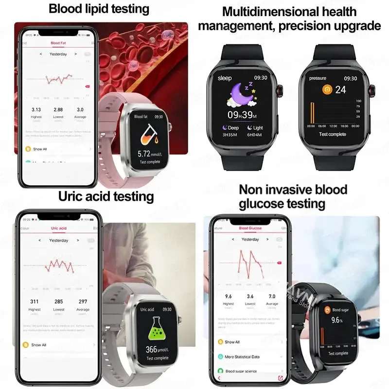 2024 Smartwatch: Medical Grade - 2.04"