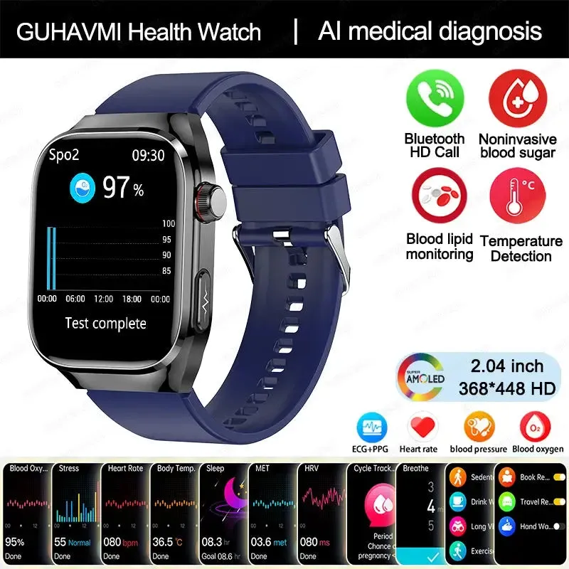 2024 Smartwatch: Medical Grade - 2.04"