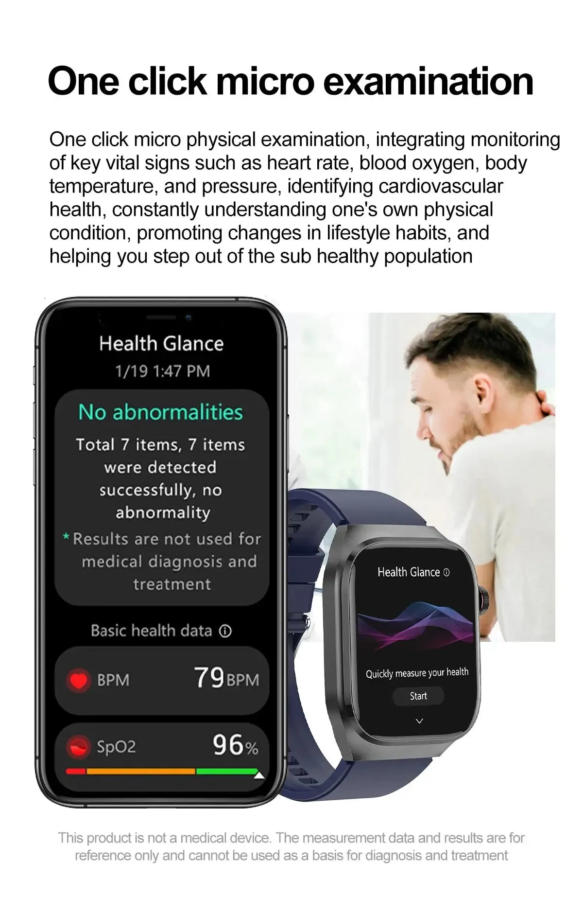 2024 Smartwatch: Medical Grade - 2.04"