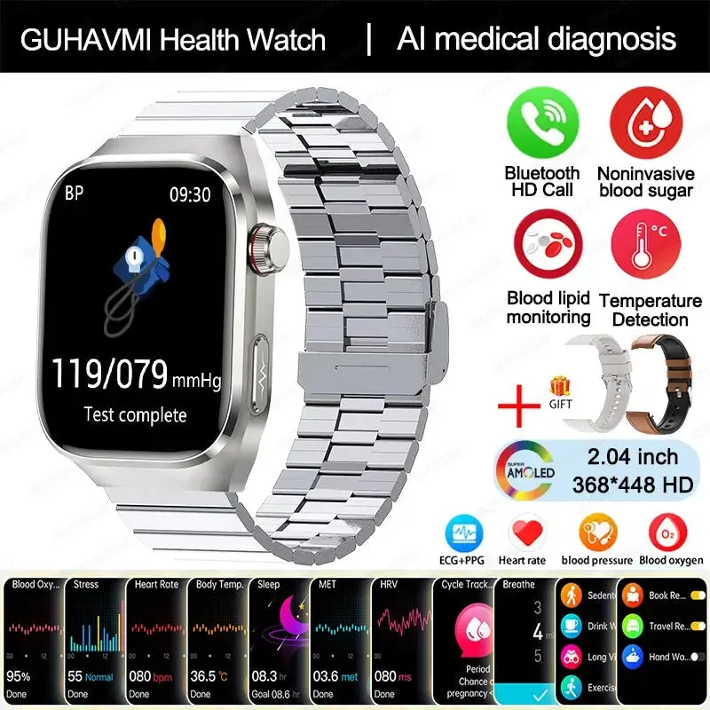 2024 Smartwatch: Medical Grade - 2.04"