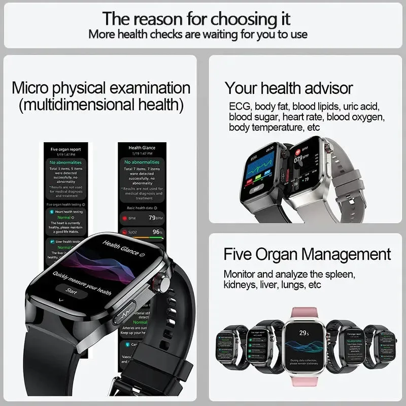 2024 Smartwatch: Medical Grade - 2.04"