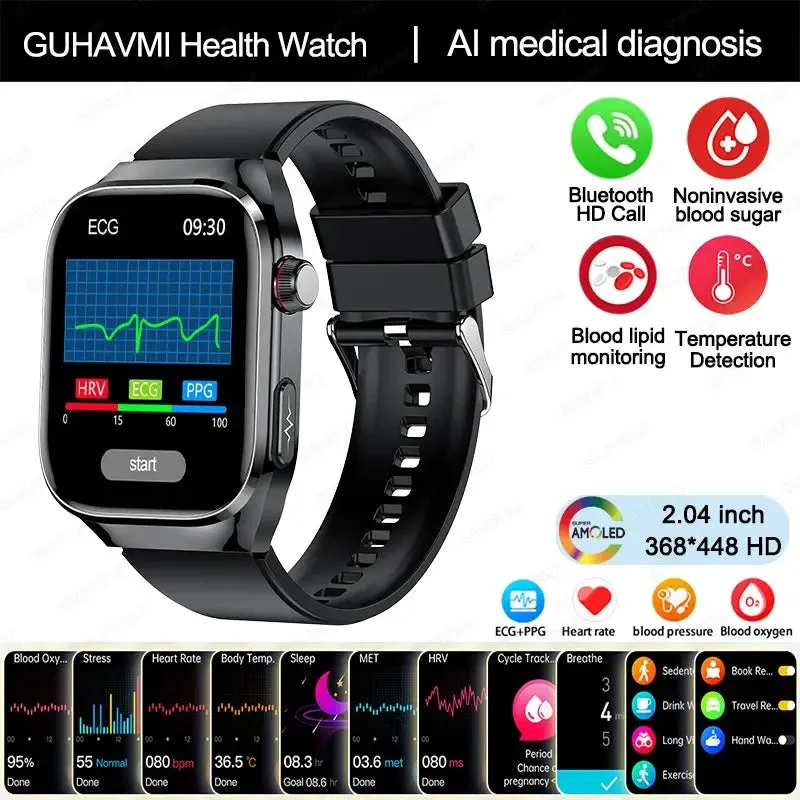 2024 Smartwatch: Medical Grade - 2.04"