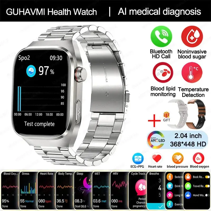 2024 Smartwatch: Medical Grade - 2.04"