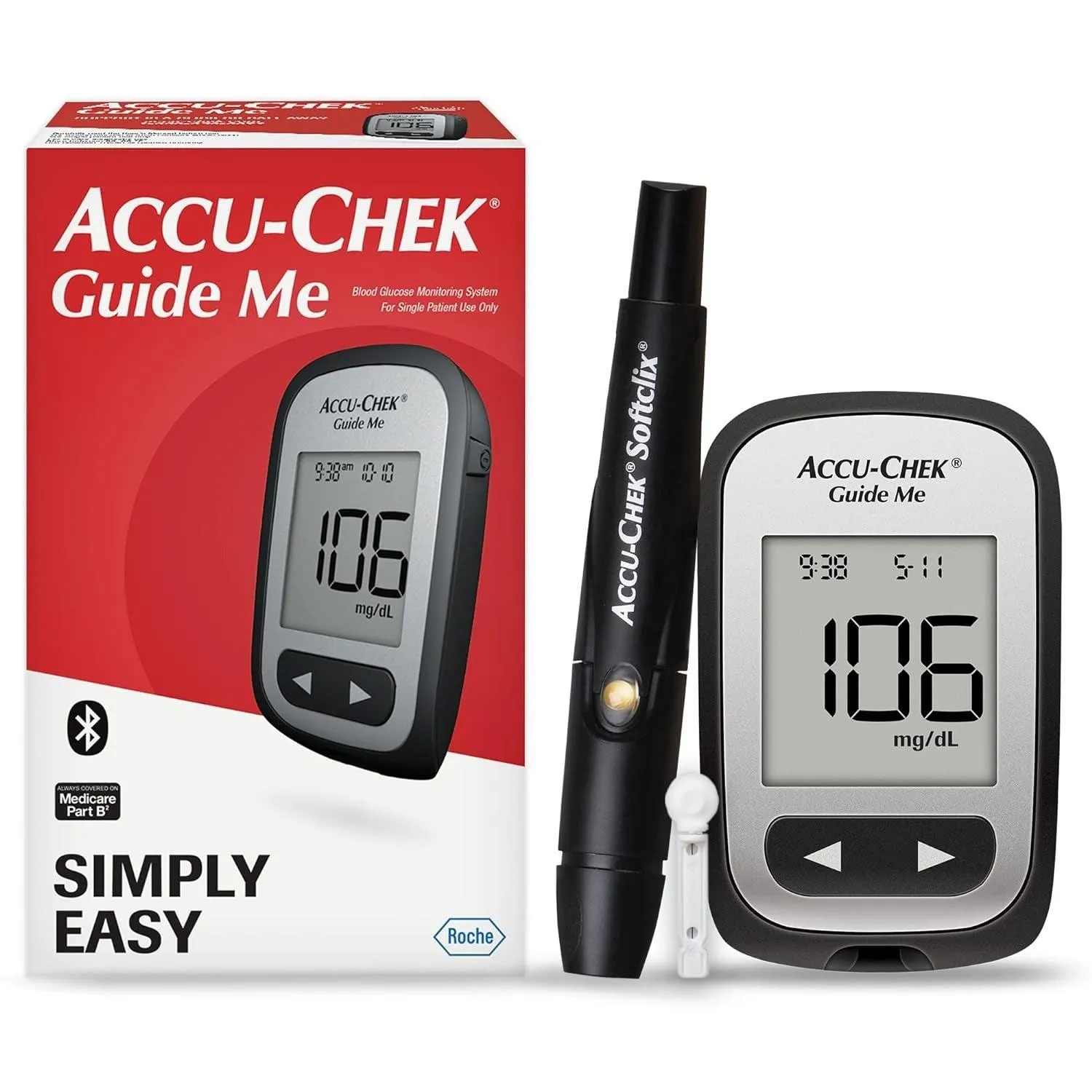 Accu-Chek Guide Me Blood Glucose Monitoring System Kit