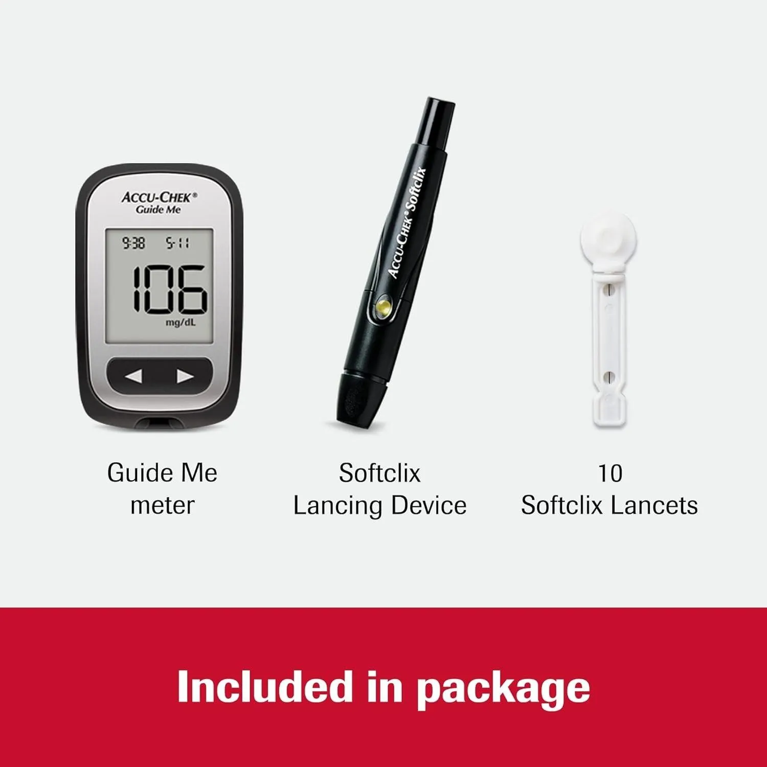 Accu-Chek Guide Me Blood Glucose Monitoring System Kit