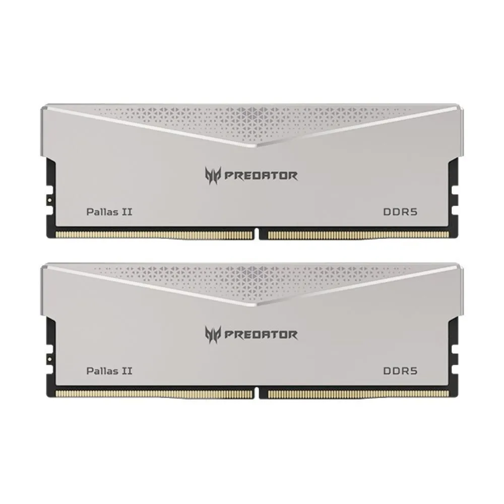 Acer Predator Pallas II memory module, 32 GB DDR5 (2 x 16GB), 6600 MHz, BL.9BWWR.383, silver