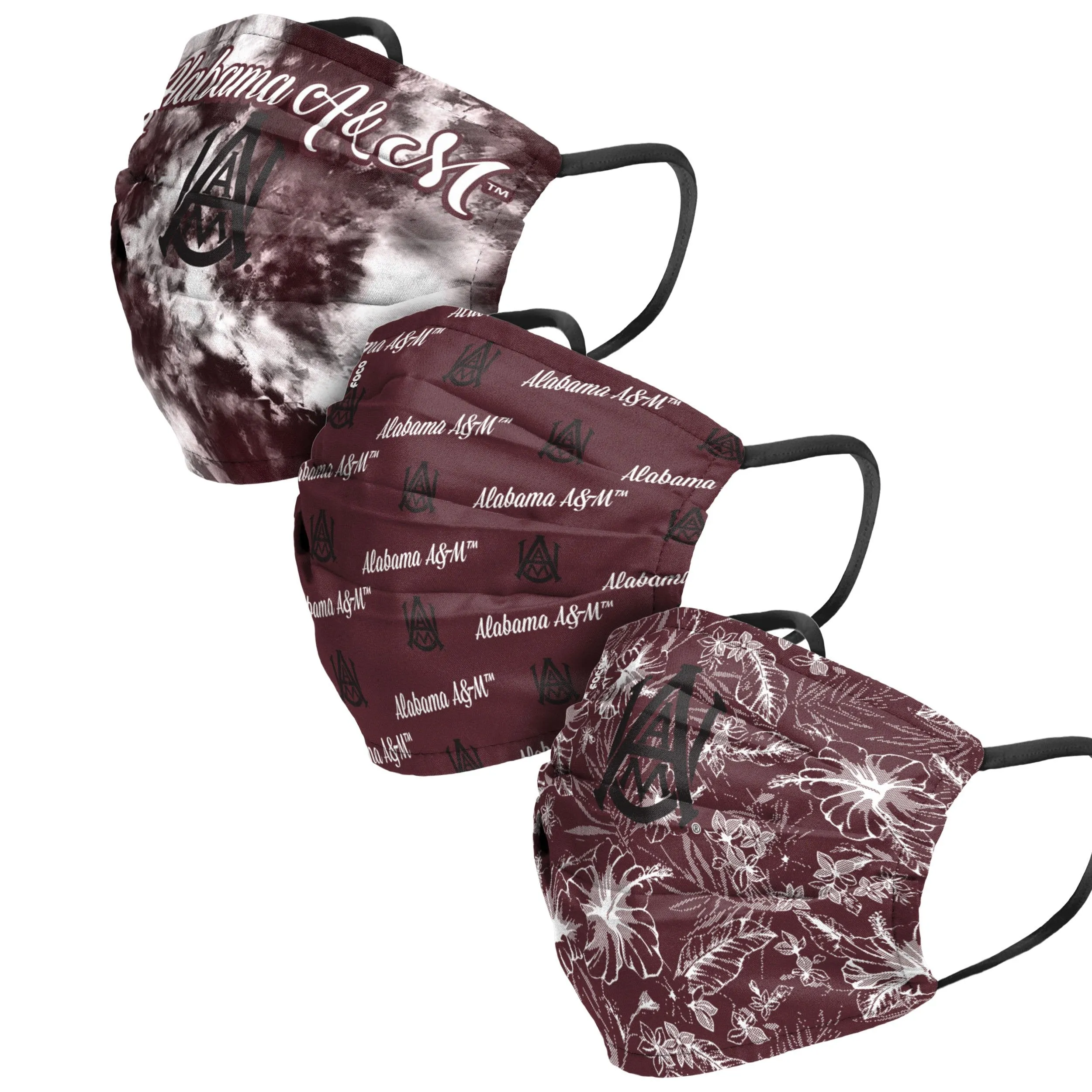 Alabama A&M Bulldogs NCAA Womens Matchday 3 Pack Face Cover