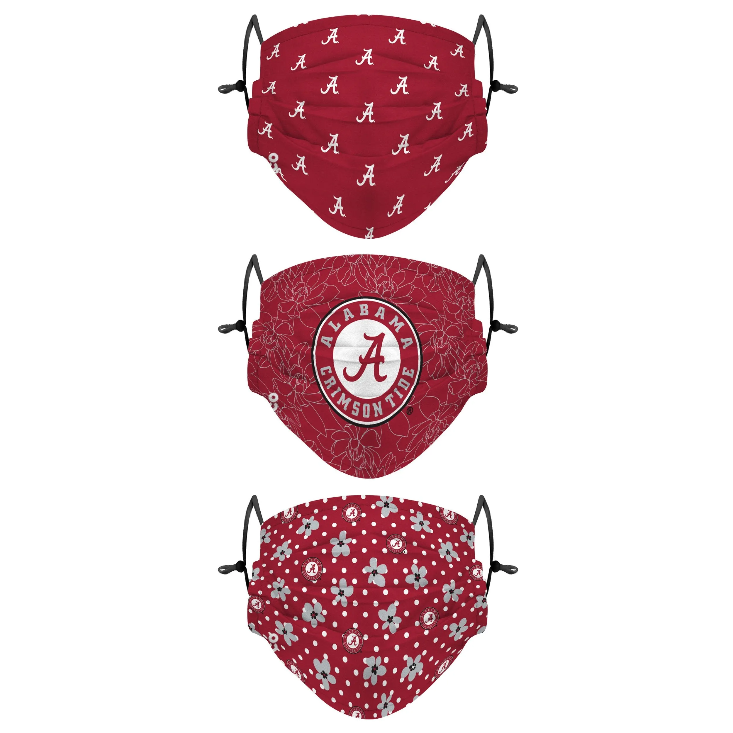 Alabama Crimson Tide NCAA Gameday Gardener 3 Pack Face Cover