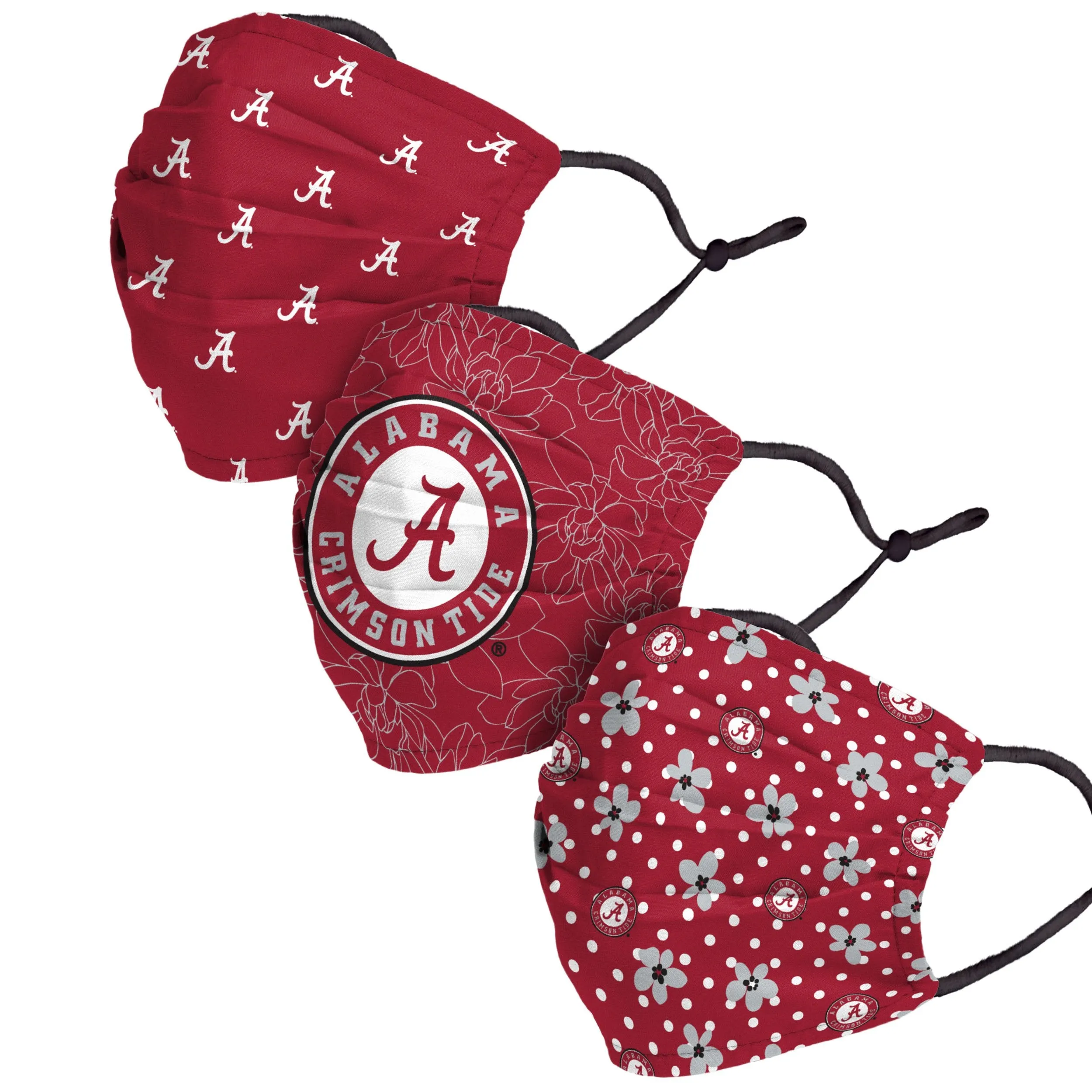 Alabama Crimson Tide NCAA Gameday Gardener 3 Pack Face Cover