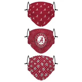 Alabama Crimson Tide NCAA Gameday Gardener 3 Pack Face Cover