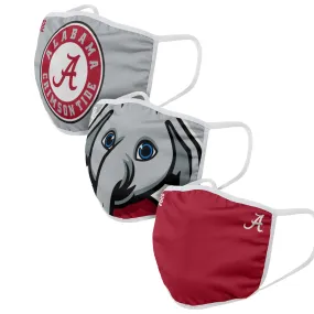 Alabama Crimson Tide NCAA Mascot 3 Pack Face Cover