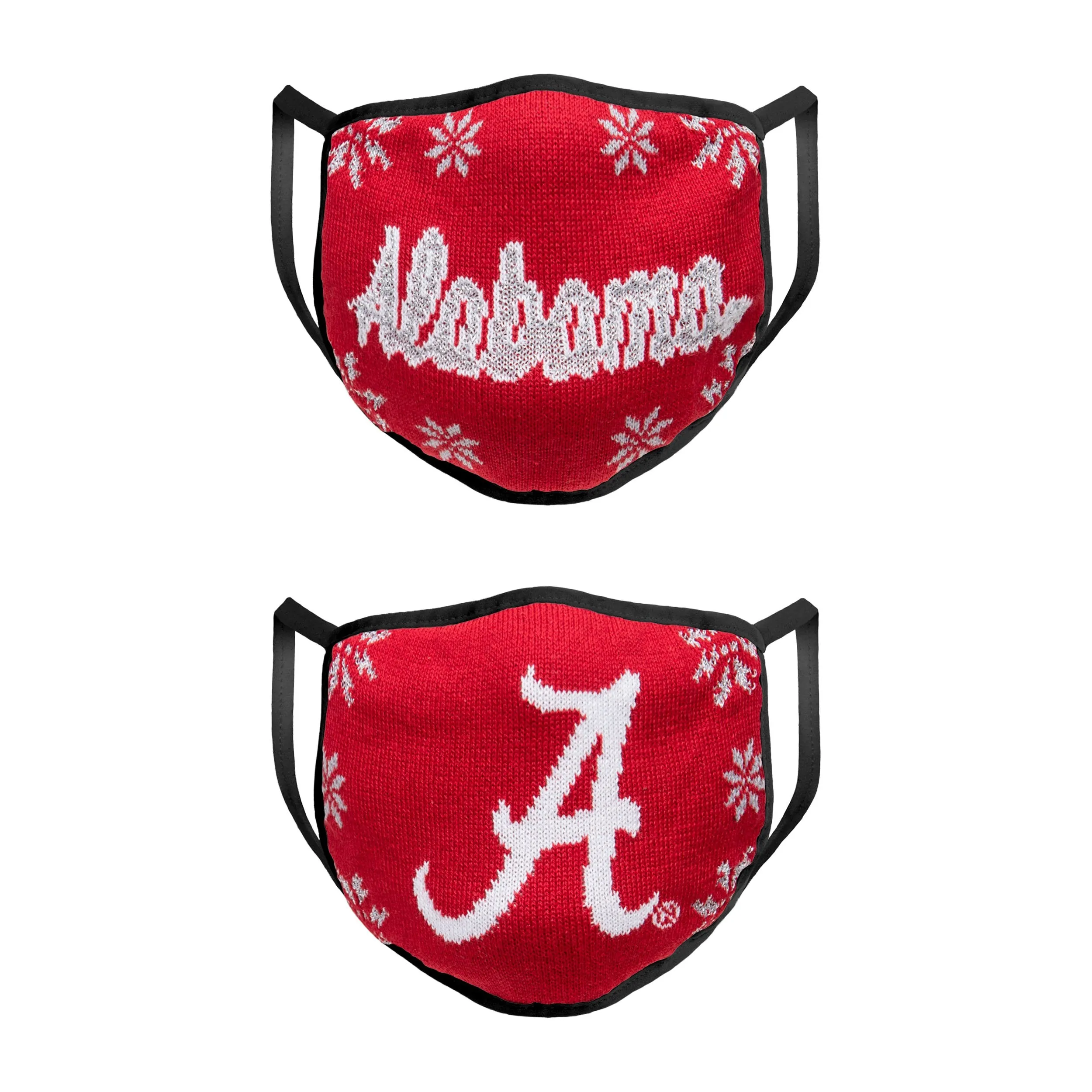 Alabama Crimson Tide NCAA Womens Knit 2 Pack Face Cover