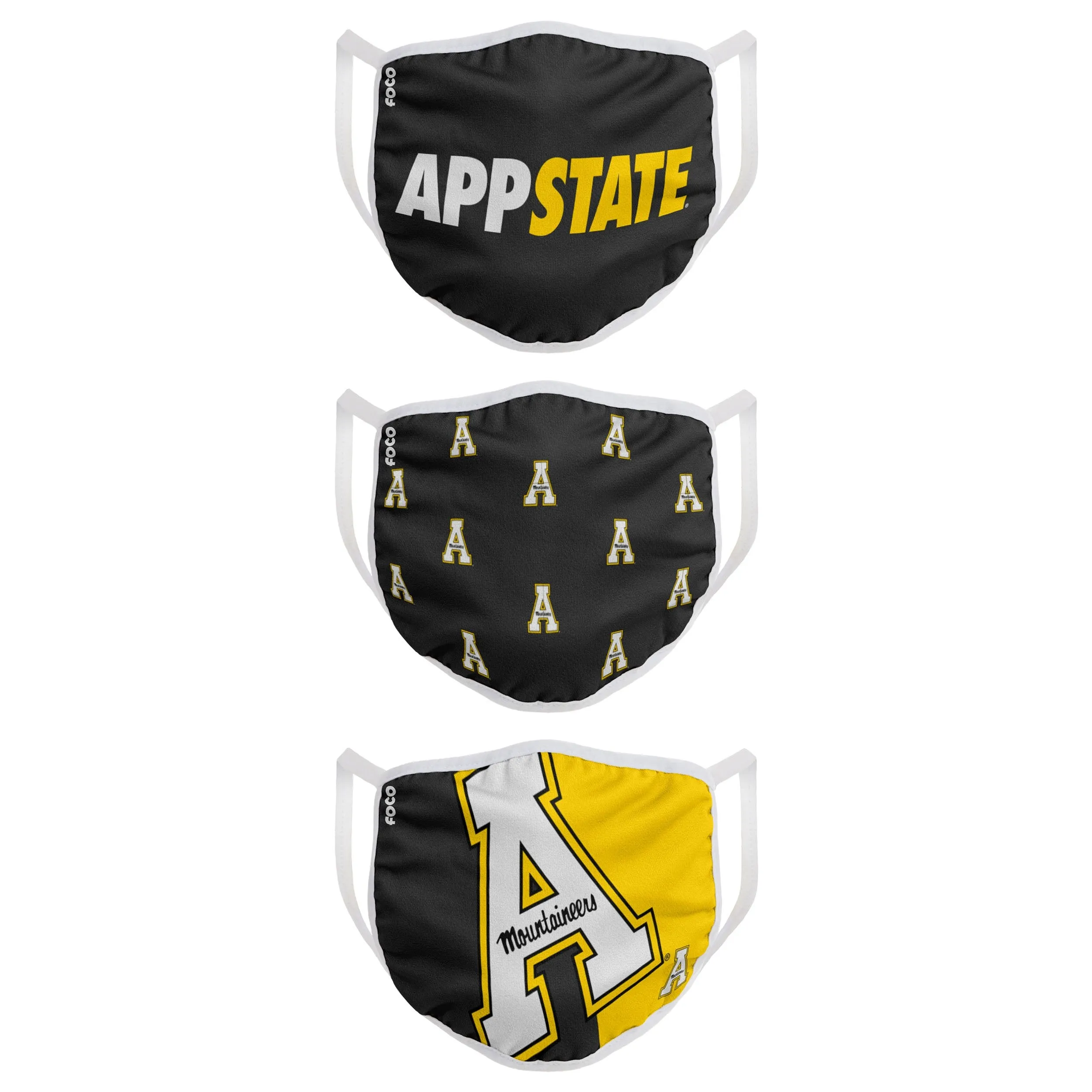 Appalachian State Mountaineers NCAA 3 Pack Face Cover