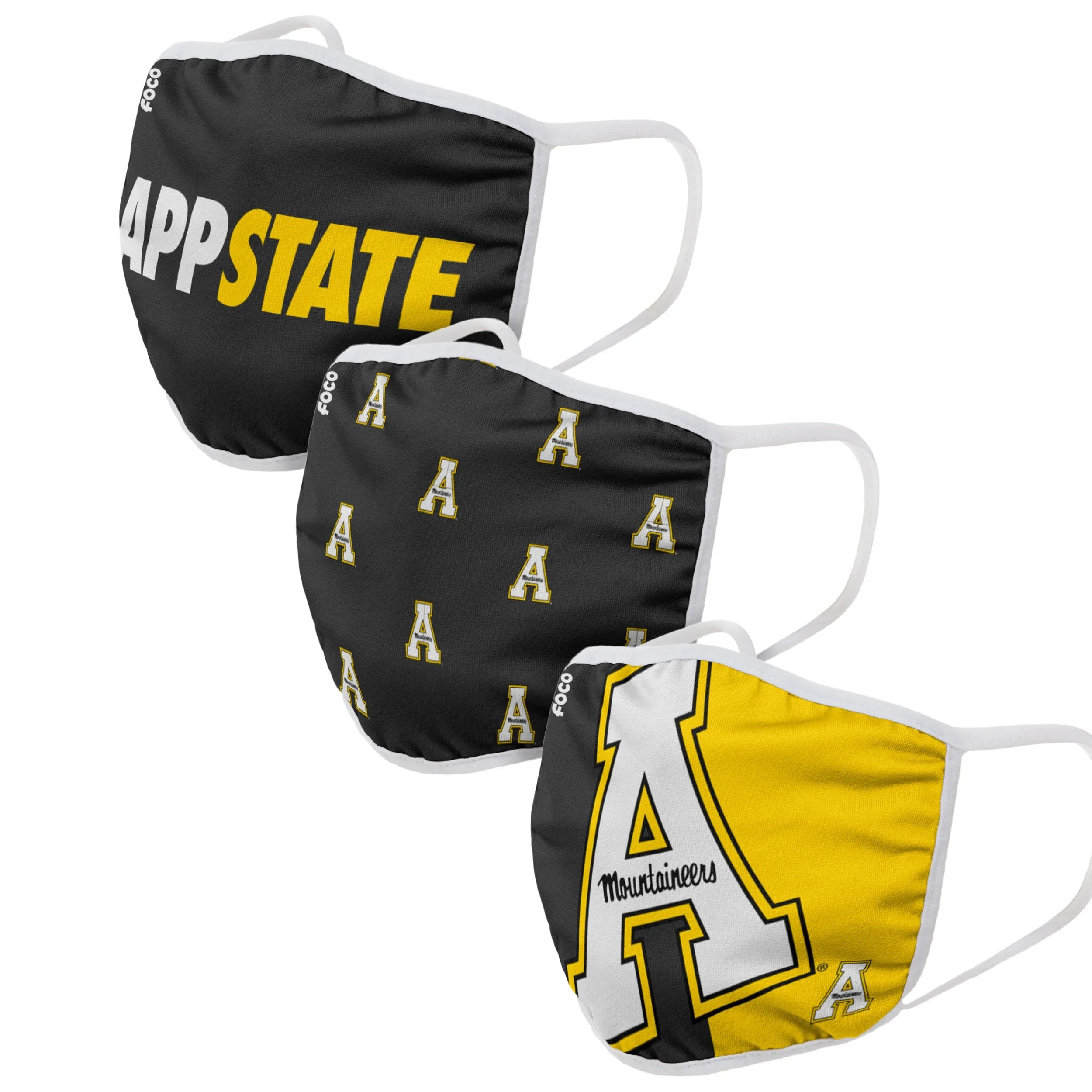 Appalachian State Mountaineers NCAA 3 Pack Face Cover