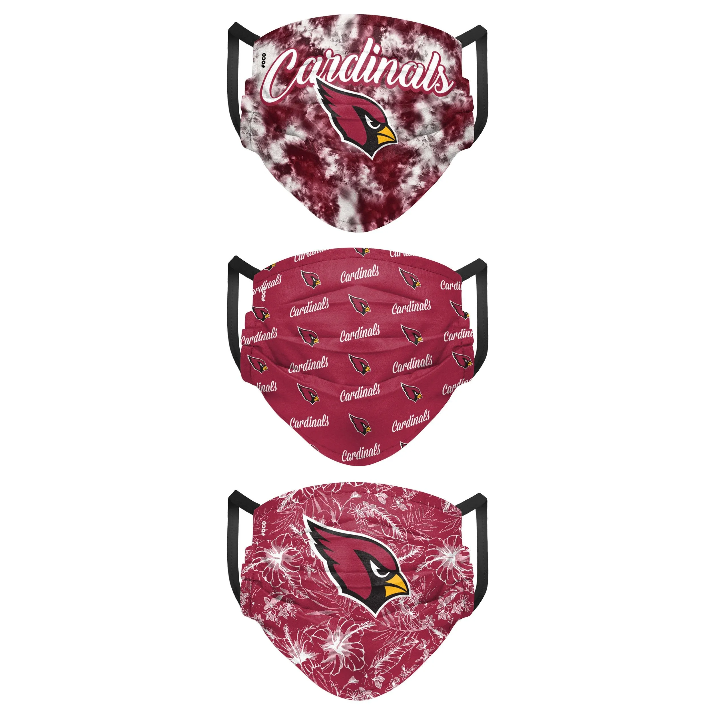 Arizona Cardinals NFL Womens Matchday 3 Pack Face Cover