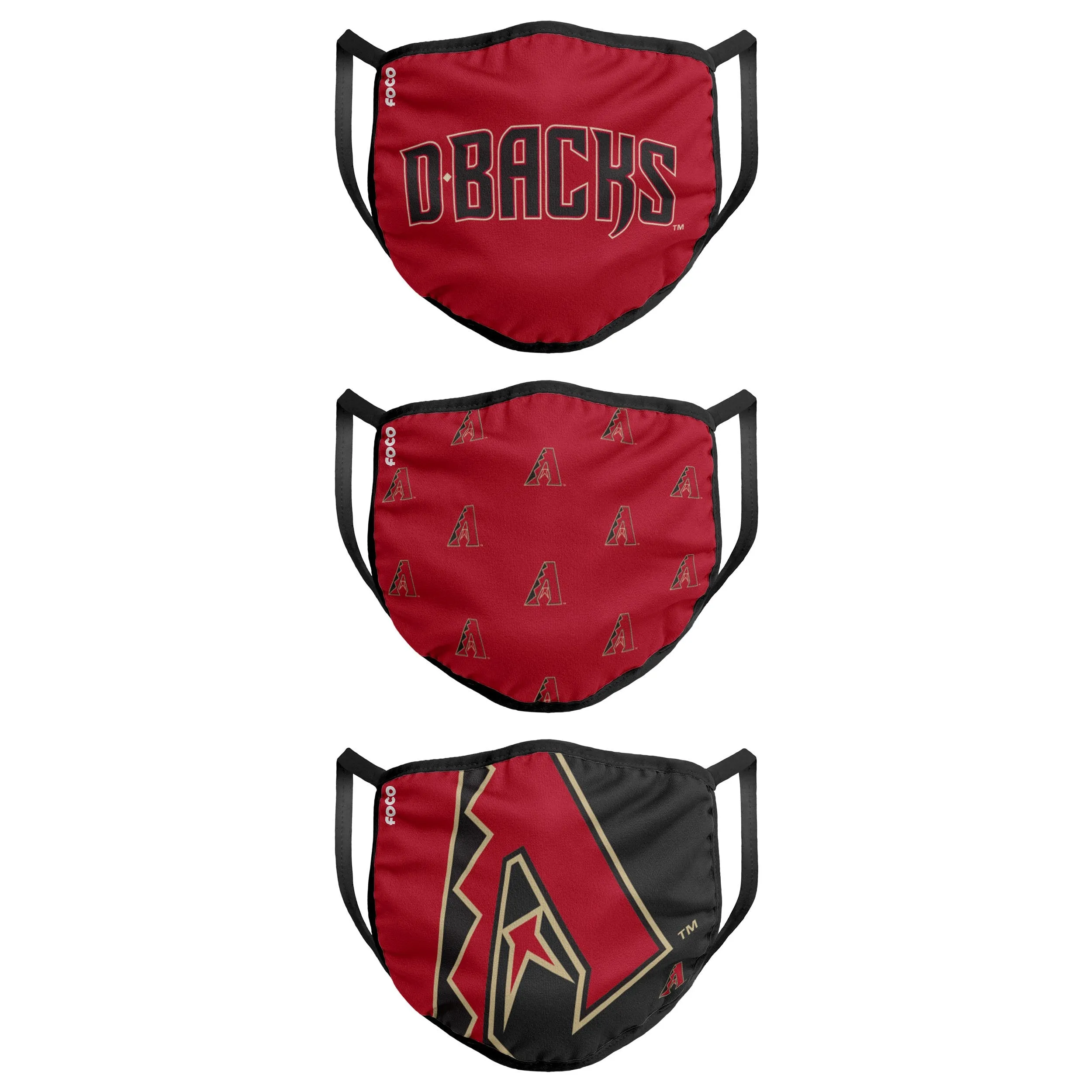 Arizona Diamondbacks MLB 3 Pack Face Cover