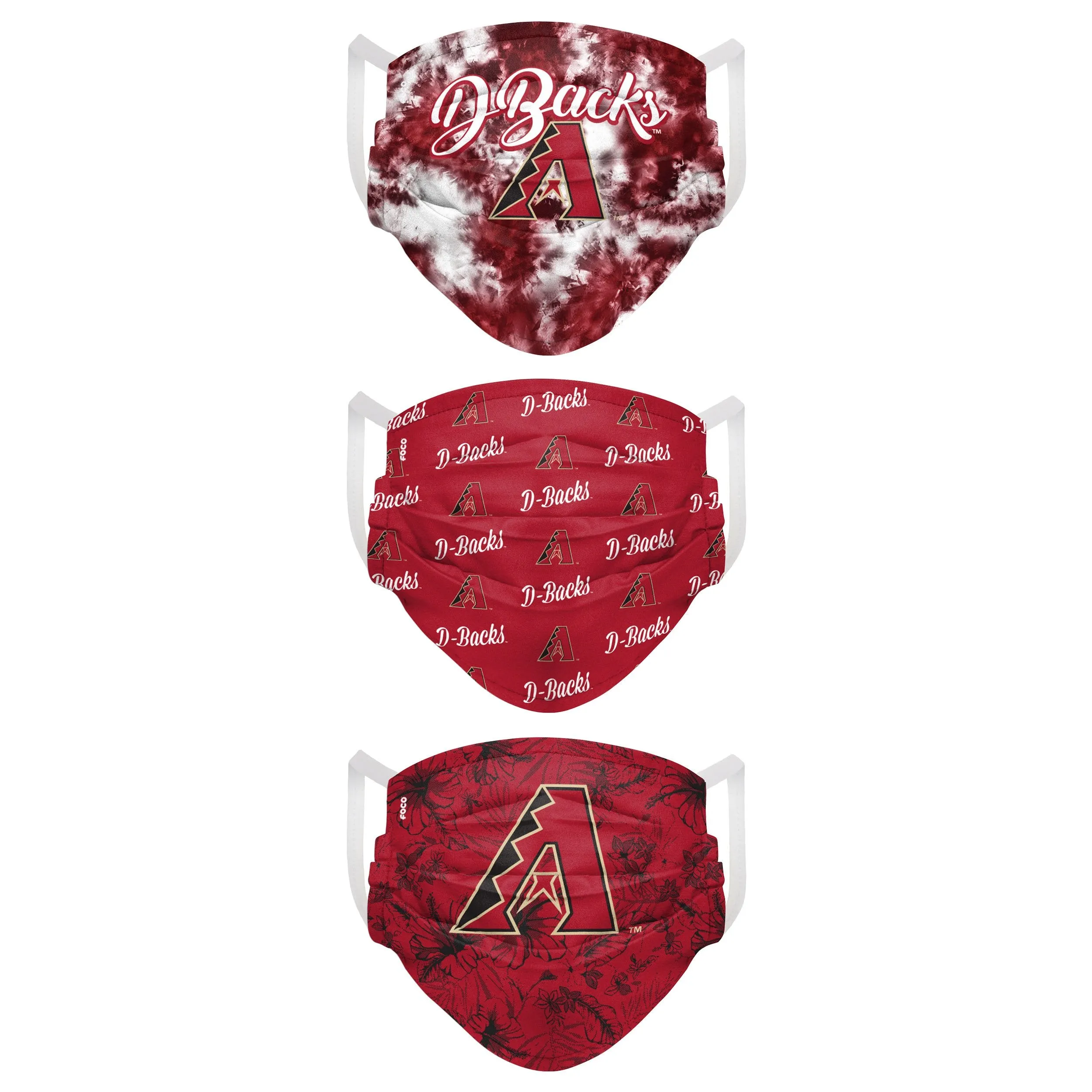 Arizona Diamondbacks MLB Womens Matchday 3 Pack Face Cover