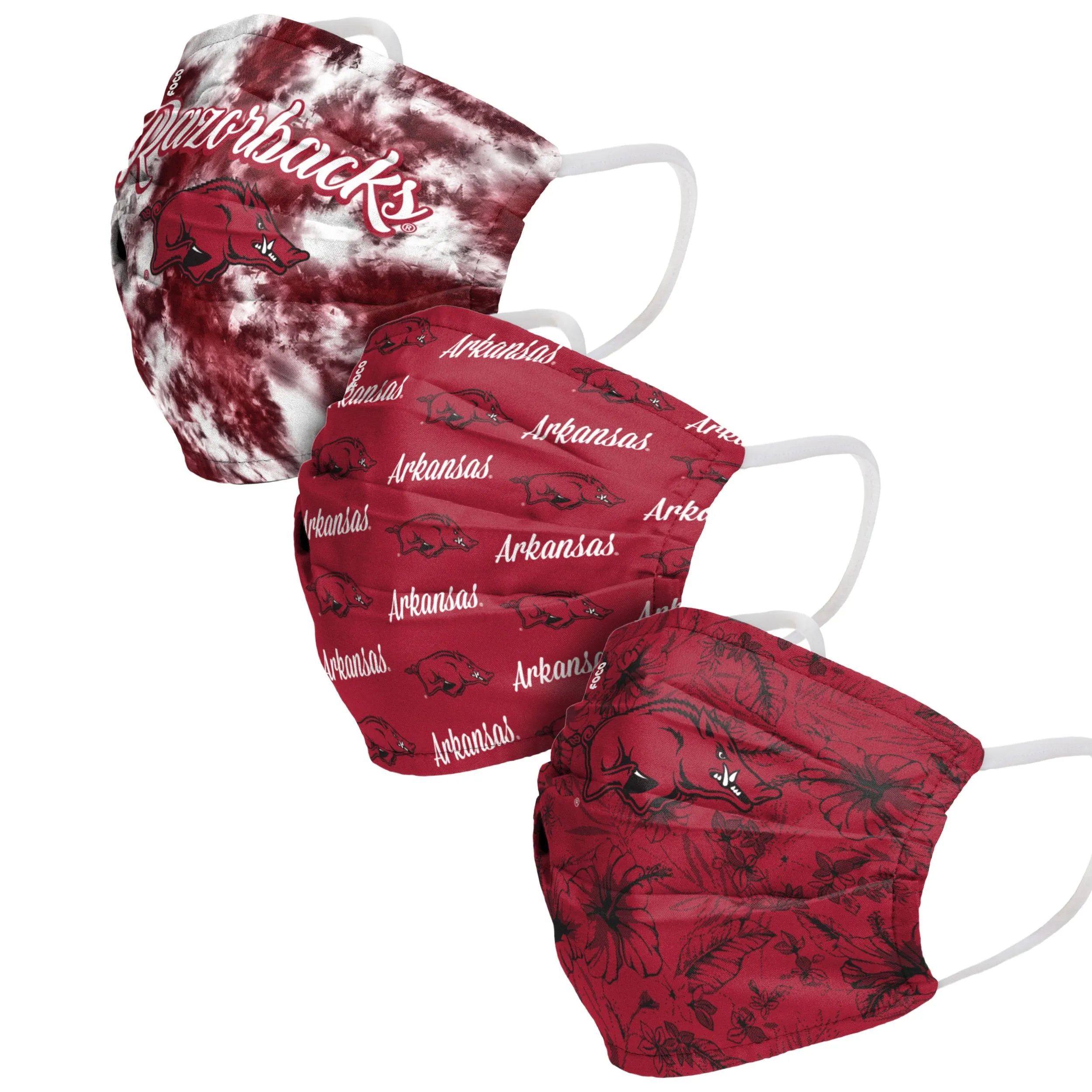 Arkansas Razorbacks NCAA Womens Matchday 3 Pack Face Cover