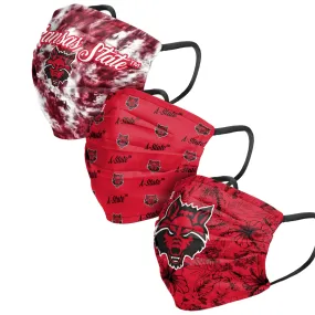 Arkansas State Red Wolves NCAA Womens Matchday 3 Pack Face Cover