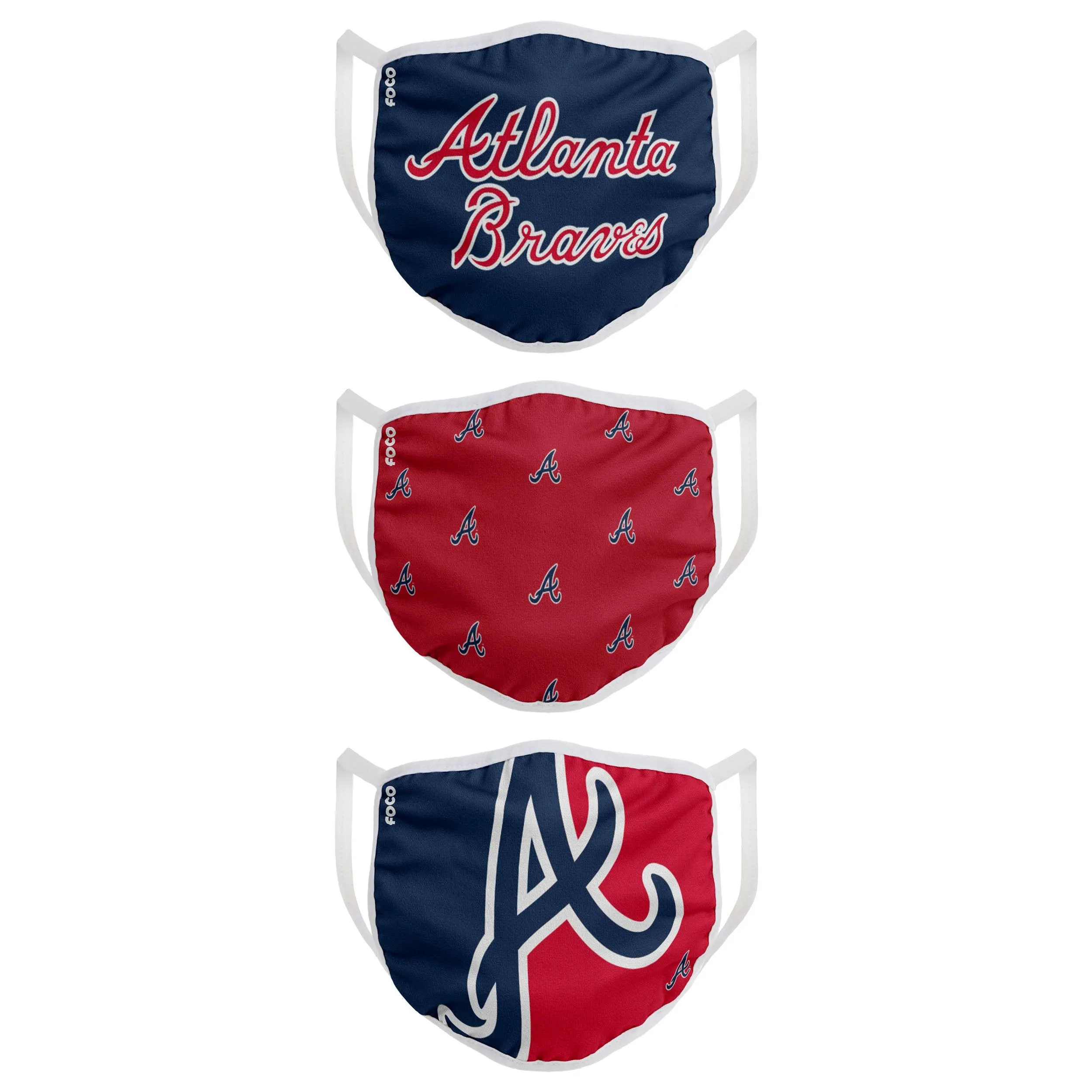 Atlanta Braves MLB 3 Pack Face Cover