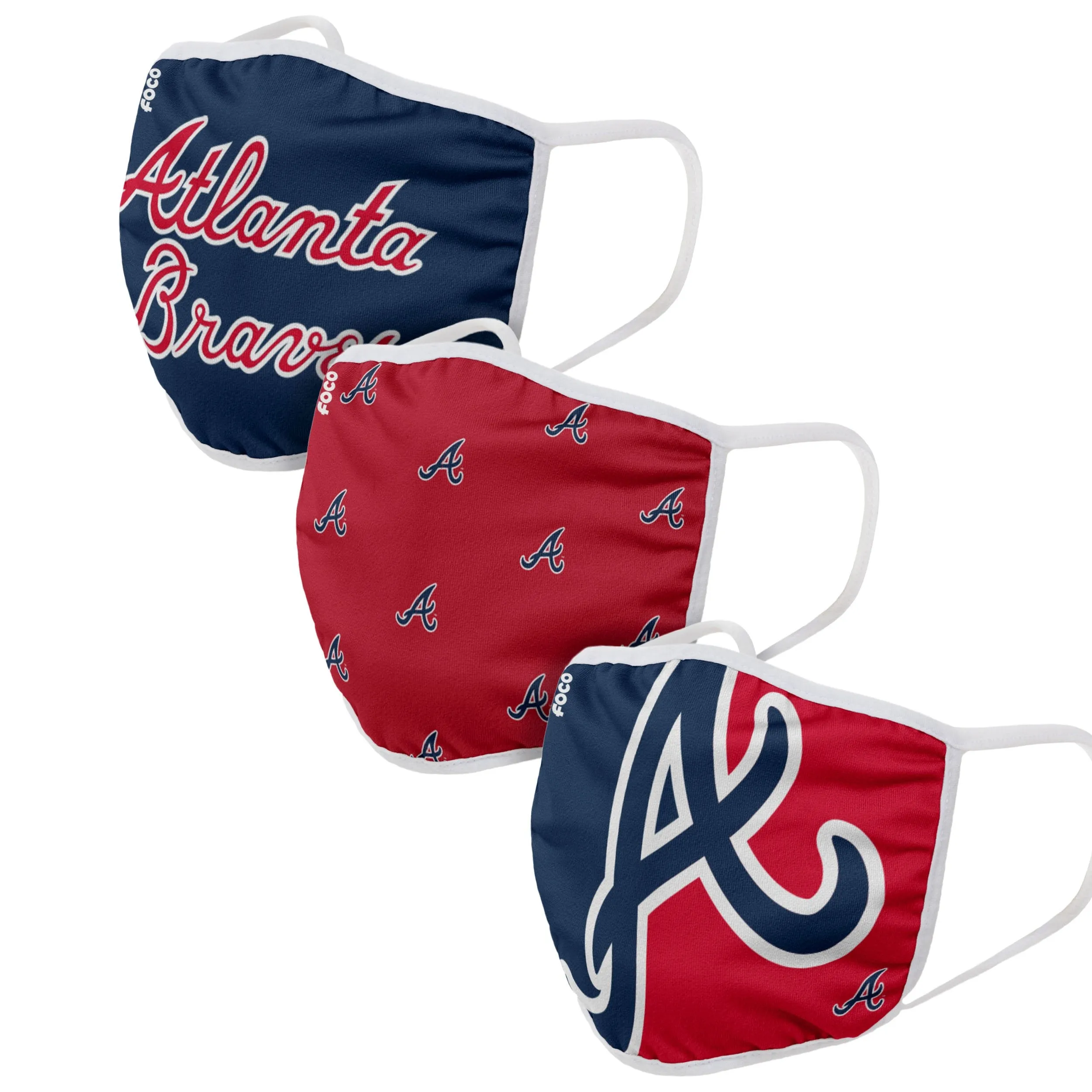 Atlanta Braves MLB 3 Pack Face Cover