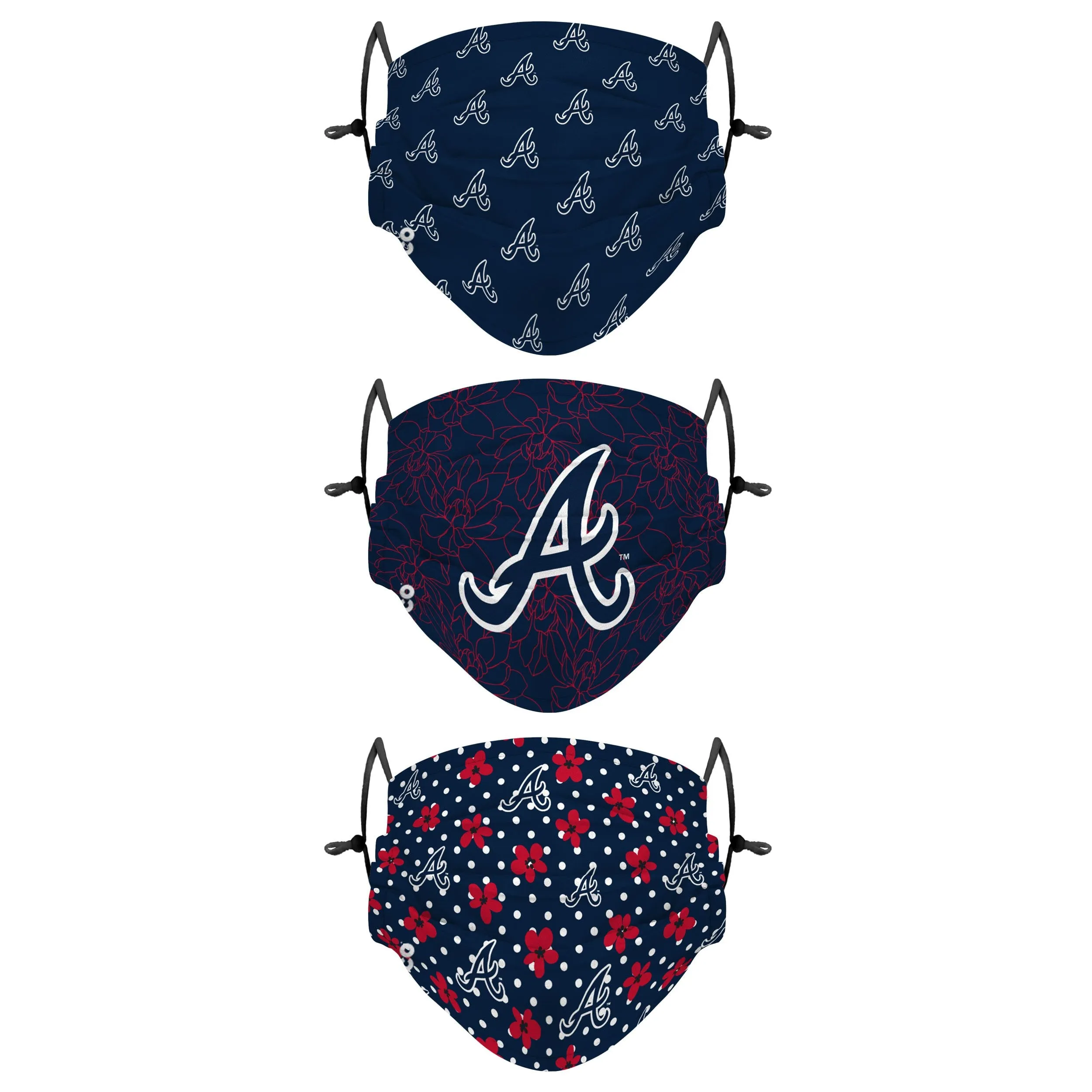 Atlanta Braves MLB Gameday Gardener 3 Pack Face Cover