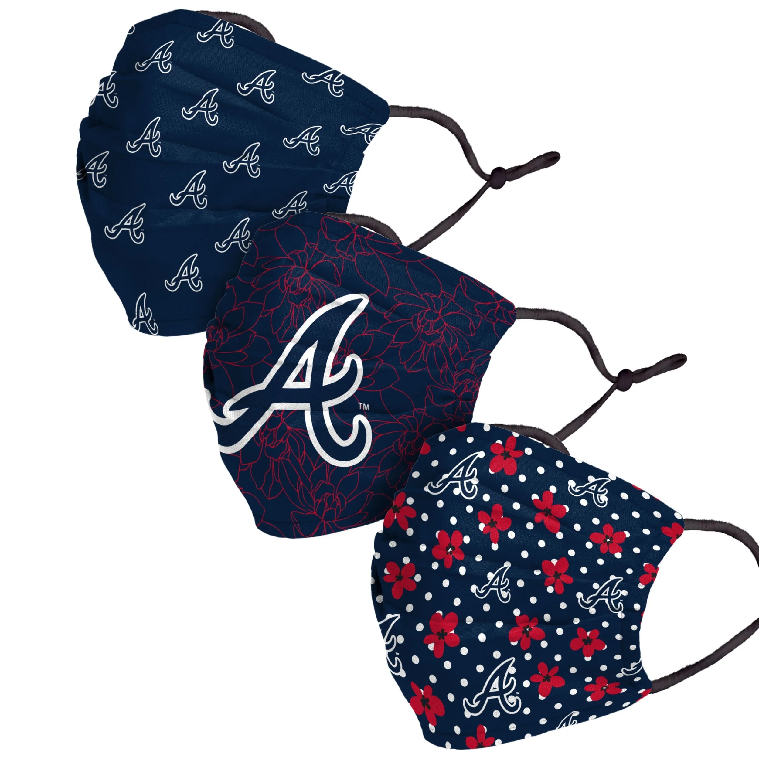 Atlanta Braves MLB Gameday Gardener 3 Pack Face Cover