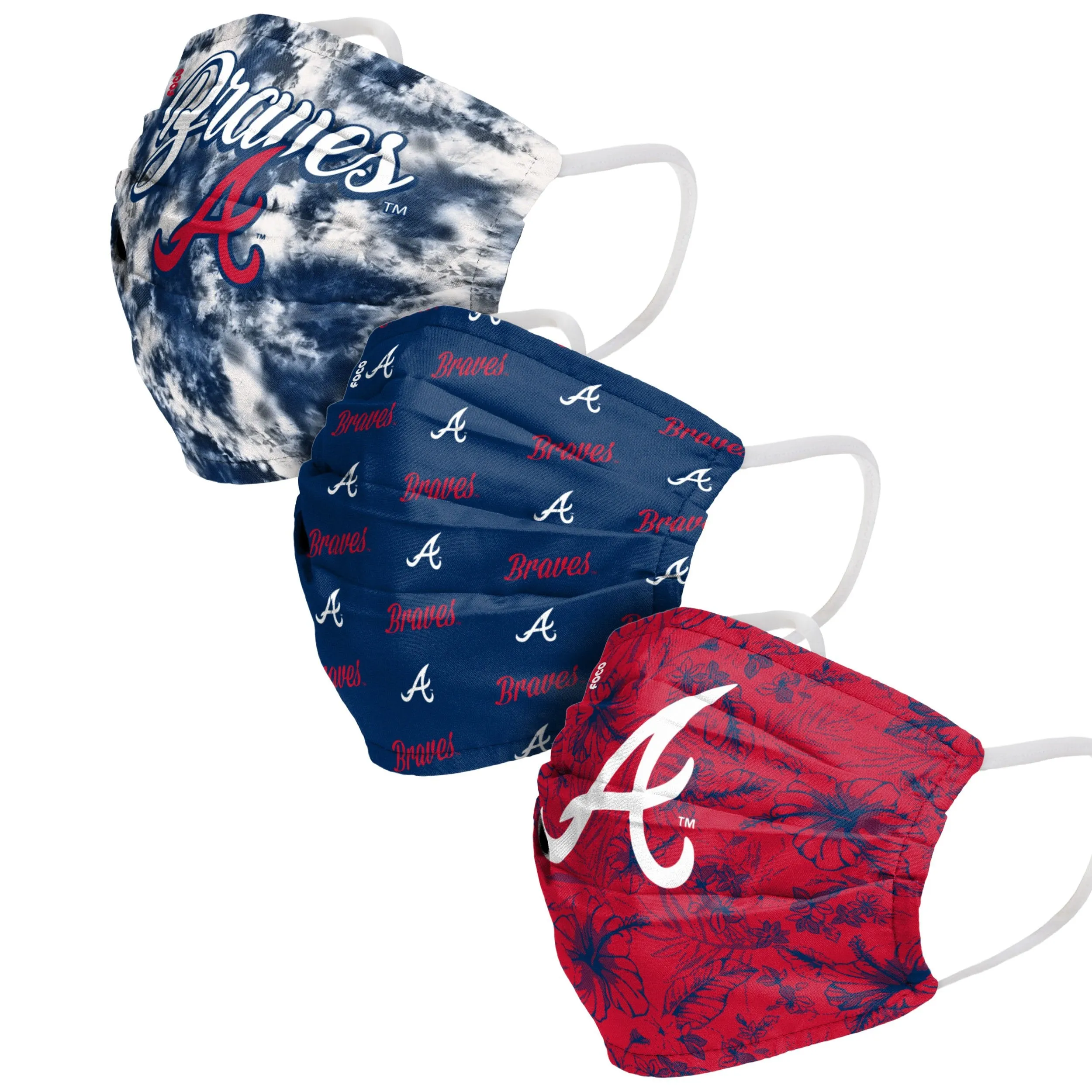 Atlanta Braves MLB Womens Matchday 3 Pack Face Cover