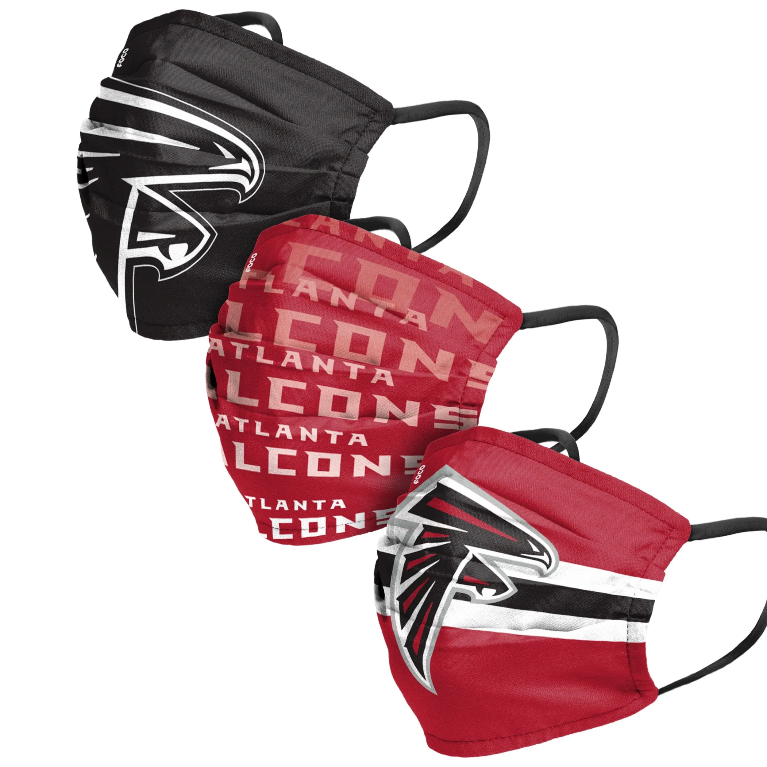 Atlanta Falcons NFL Mens Matchday 3 Pack Face Cover