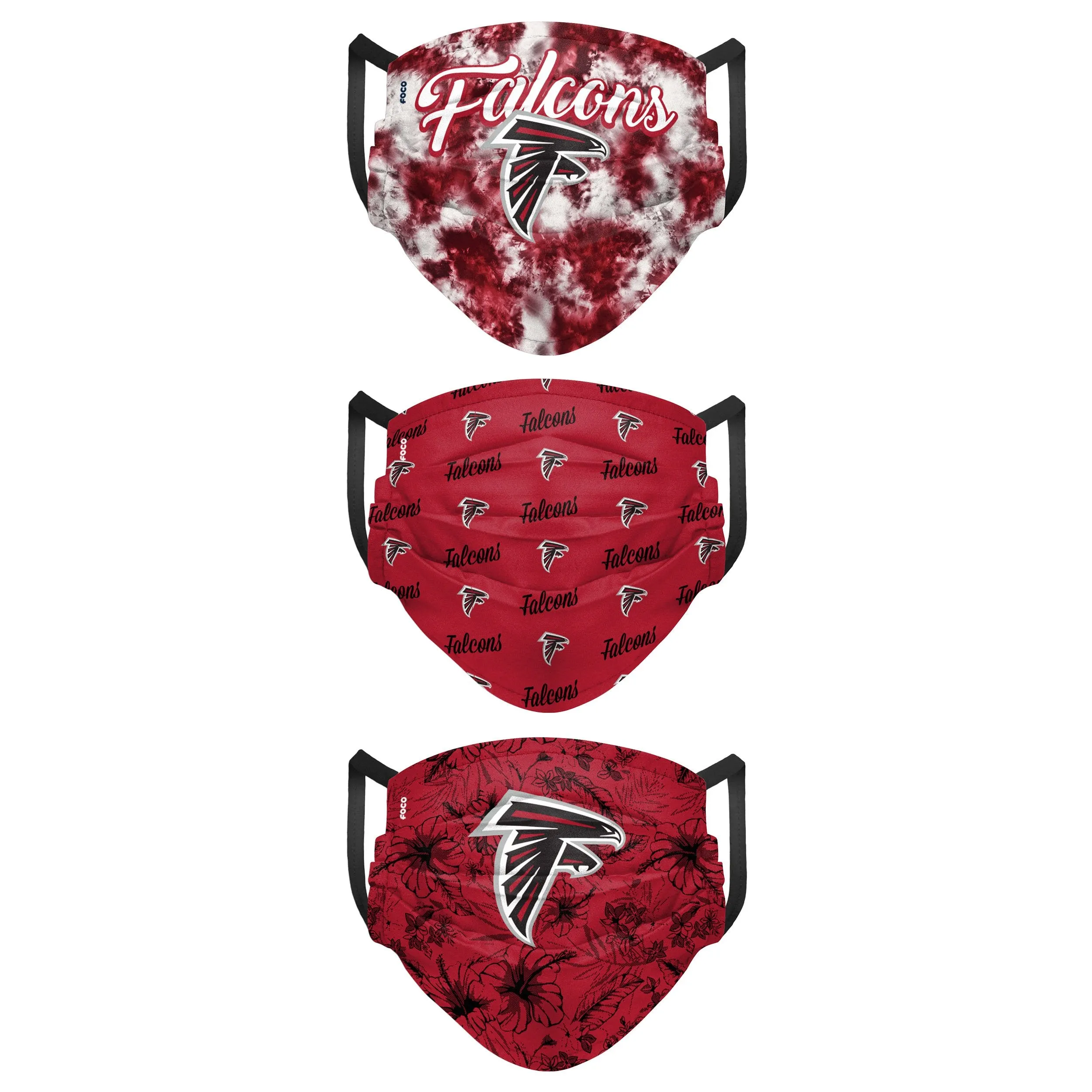 Atlanta Falcons NFL Womens Matchday 3 Pack Face Cover