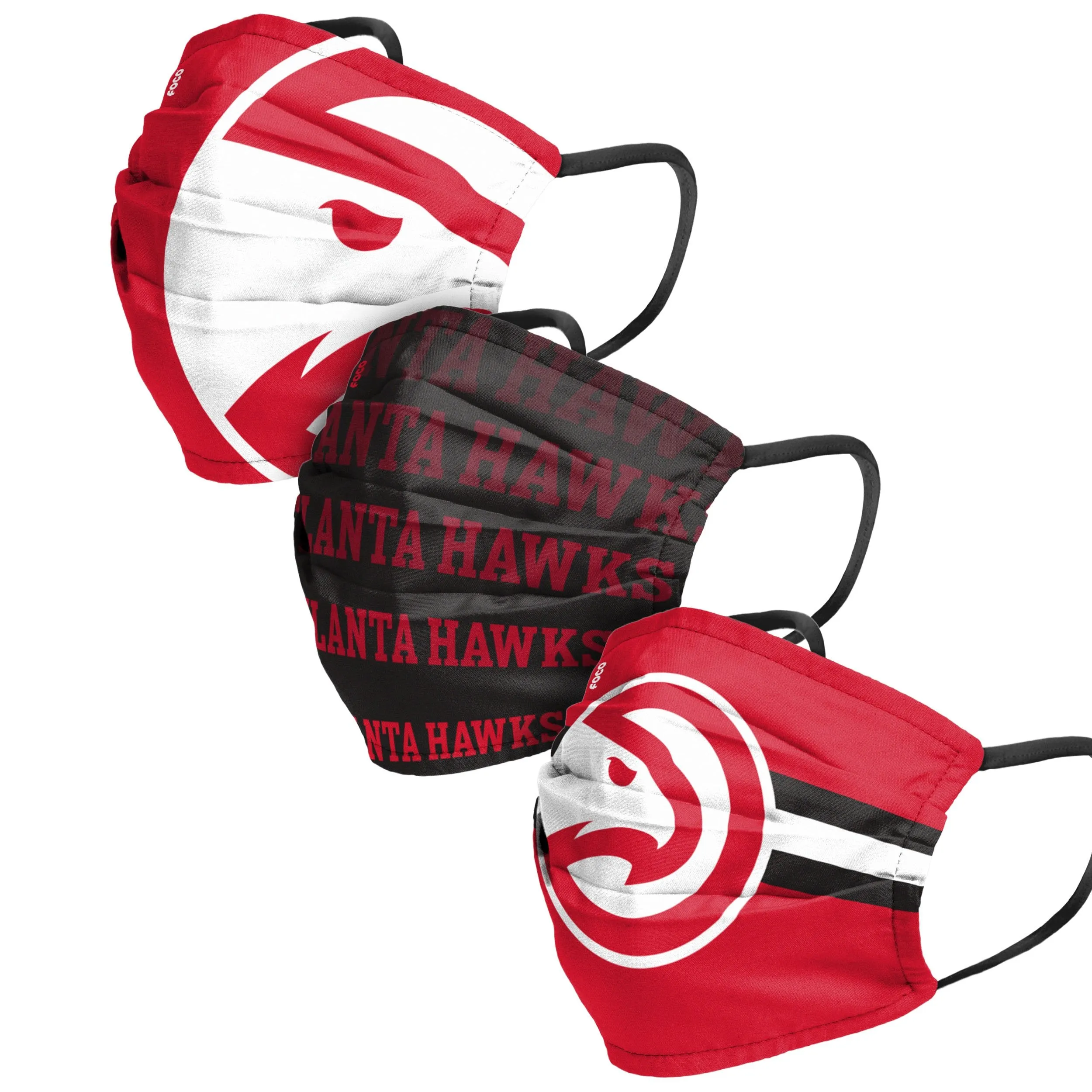 Atlanta Hawks NBA Mens Matchday 3 Pack Face Cover