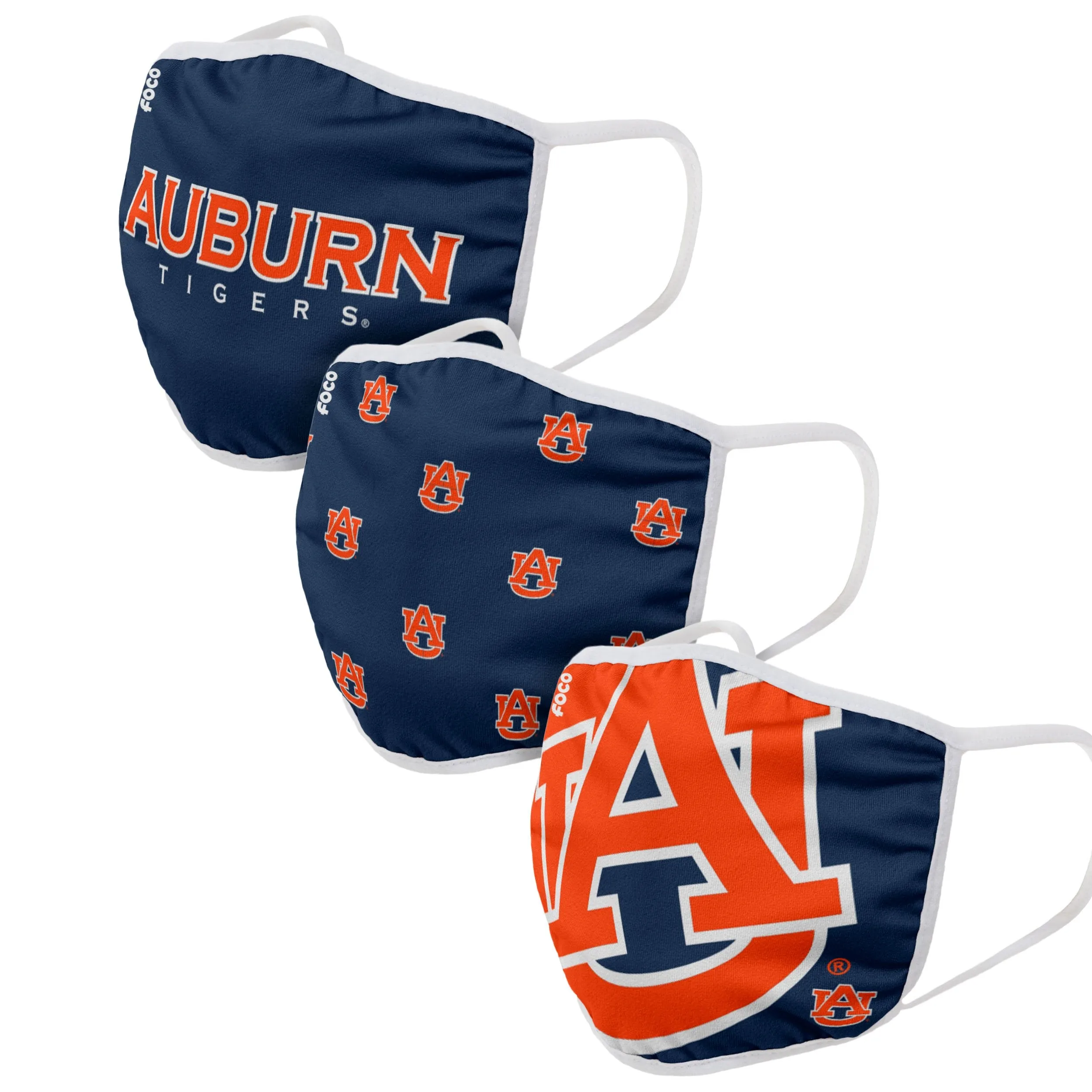 Auburn Tigers NCAA 3 Pack Face Cover