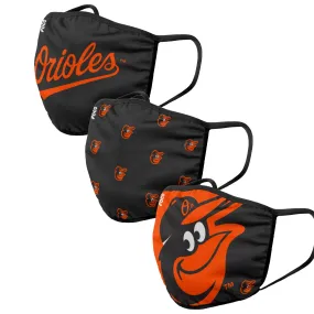 Baltimore Orioles MLB 3 Pack Face Cover