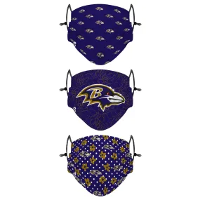 Baltimore Ravens NFL Gameday Gardener 3 Pack Face Cover