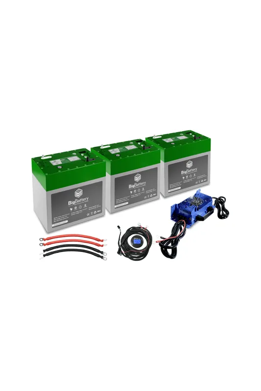 BigBattery | 48V 2X EAGLE 2 Bundle | LiFePO4 Lithium Battery 3.26kWh Total | For Golf Carts, Utility Vehicles, RVs & Camper Vans [BNDL-B0013]