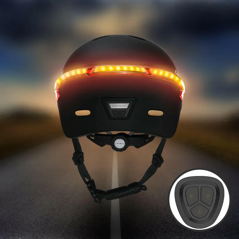 CAIRBULL Bike Cycling Helmet LED Light Smart Bicycle Helmets Remote Control Usb Charging for E-Bike Commuter MTB Road Bike Cap