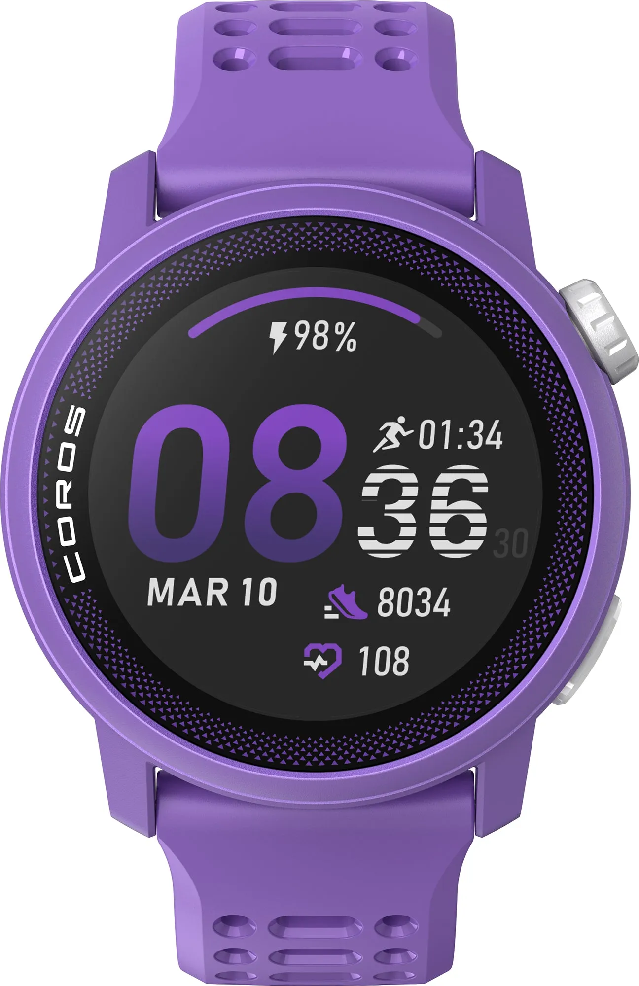 COROS PACE 3 Premium Silicone Strap GPS Watch - Purple