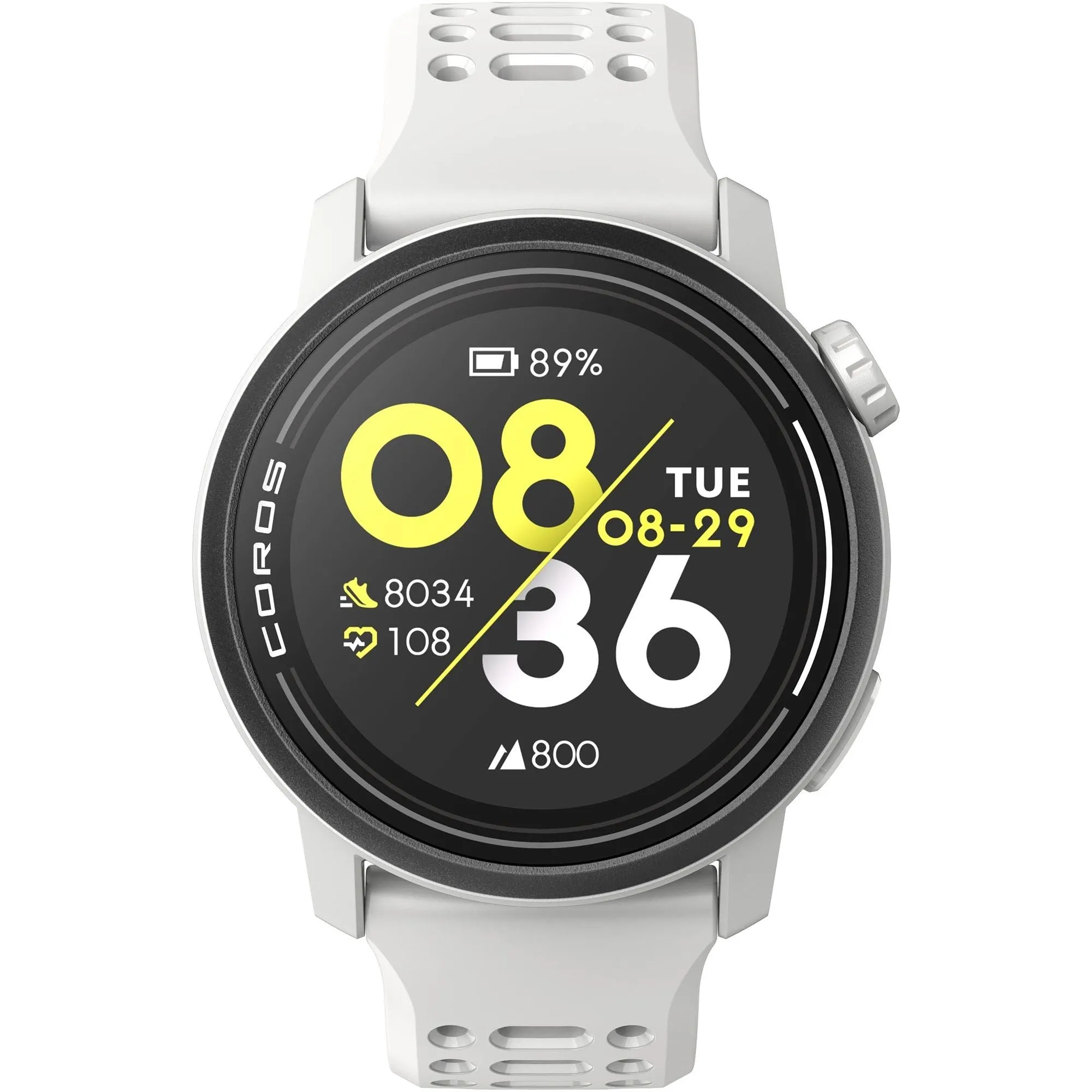 COROS PACE 3 Premium Silicone Strap GPS Watch - White