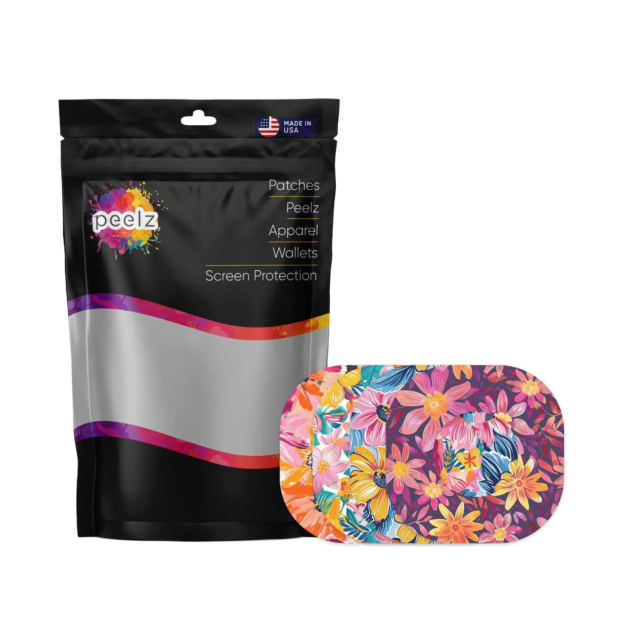 Floral Variety Patch Tape Designed for the Dexcom G7 and Stelo