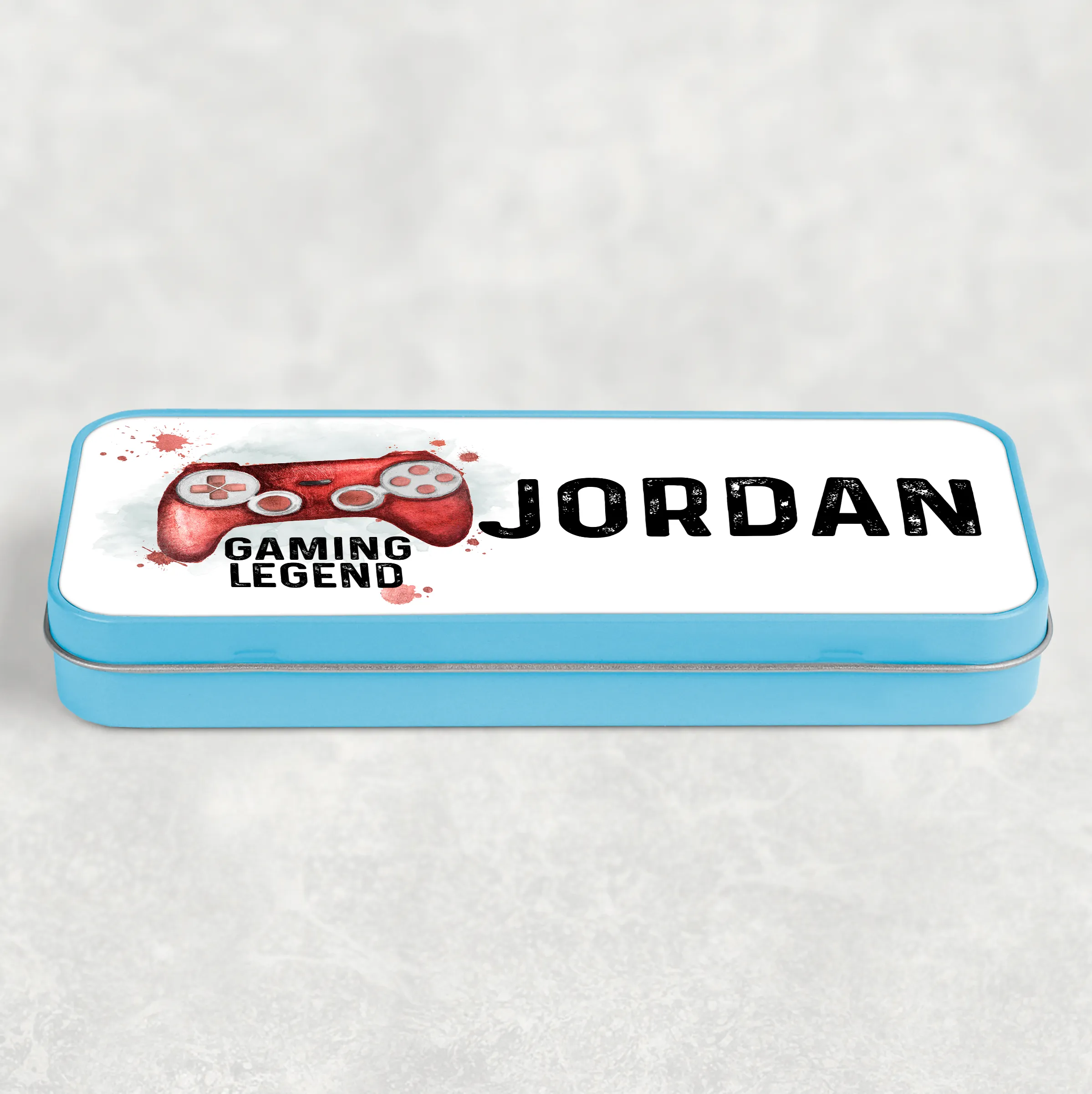 Gaming Legend Personalised School Pencil Tin