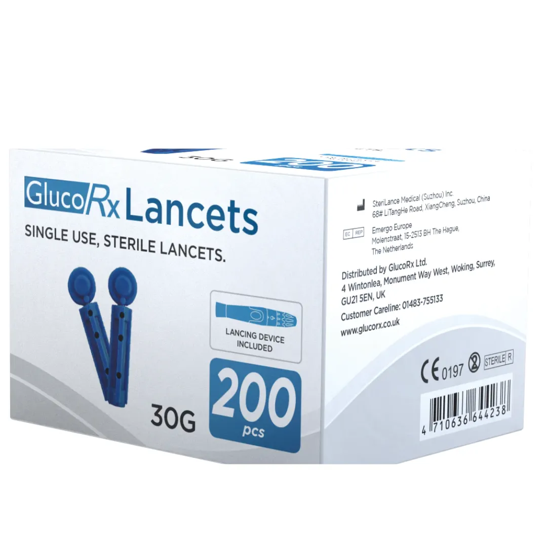 GlucoRx Lancets | Pack of 200 (N)