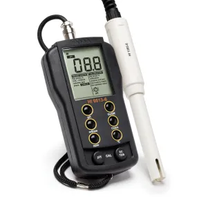 Hanna Instruments HI9813-6 Portable pH/EC/TDS/Temperature Meter with CAL Check