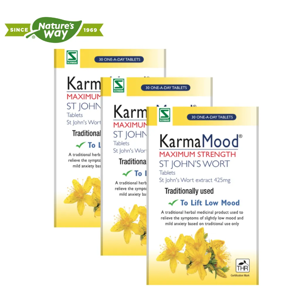 KarmaMood Maximum Strength St John's Wort Tablets