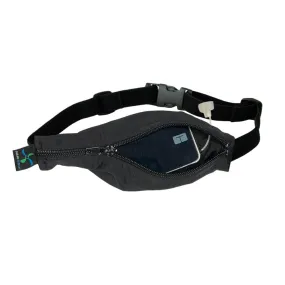 Kids Diabetic SPIbelt® with a Pass-Through Hole- Black with Black Zipper