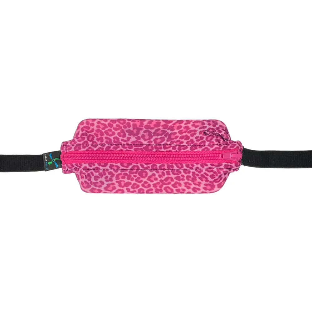 Kids Diabetic SPIbelt® with a Pass-Through Hole- Pink Cheetah